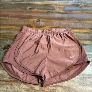 Nike Women’s Dri-FIT Running Shorts Rust NWT